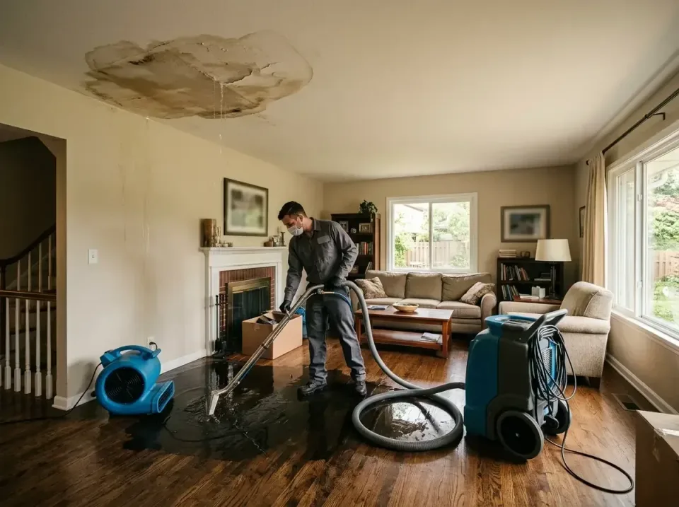 attic-pipe-burst-ceiling-drip-008 — frequently asked questions, Water Damage Restoration & Carpet Care in Ellicott City, MD